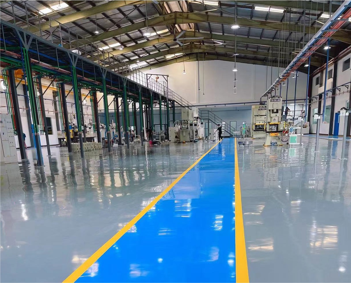 華睿智連科技工業地坪 | 彩田環氧自流平